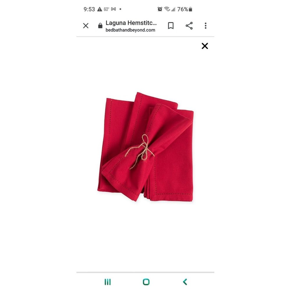 Ralph Lauren Hemstitch Napkins x2